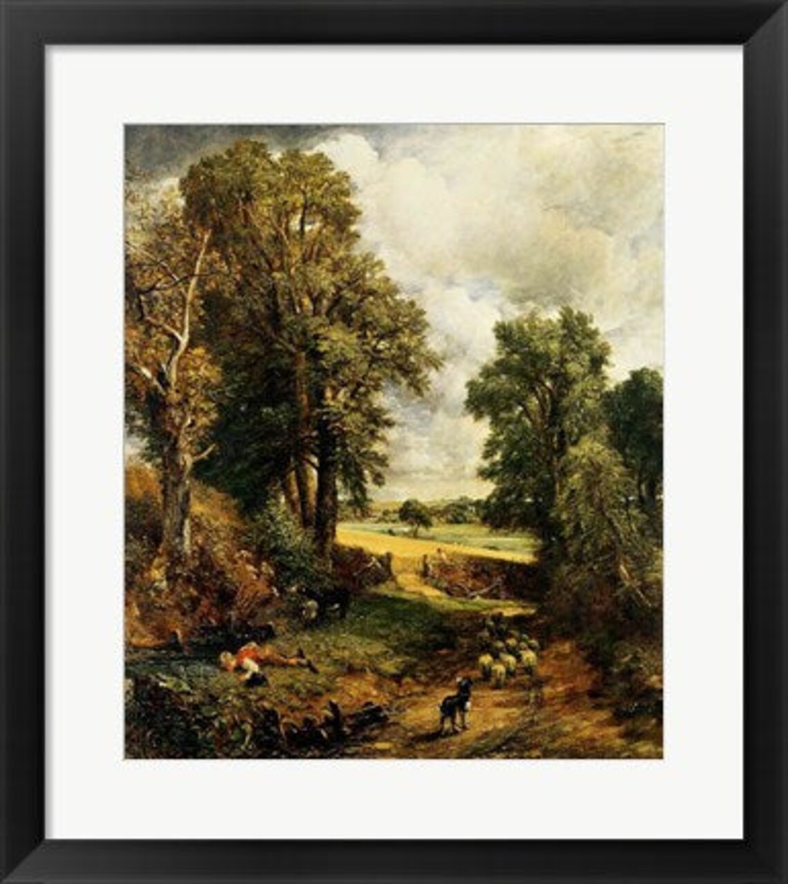 Framed Art The Cornfield, 1826 by John Constable Wall Decor 18x24 Artwork